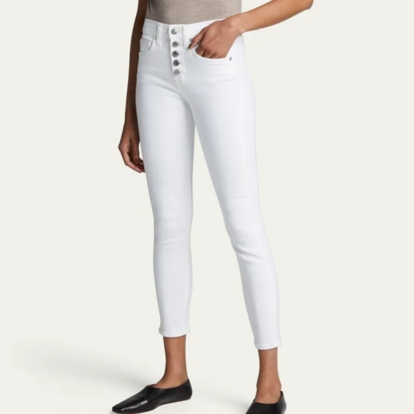 Veronica Beard Denim - Veronica Beard Debbie High-Rise Skinny Jeans, White